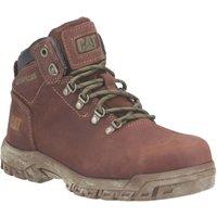 CAT Mae Size 3 Womens Brown Waterproof Steel Toe Cap Safety Boots (705XK)