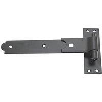 Smith & Locke Black Powder-Coated Straight Gate Hinge Hook & Band 134mm x 315mm x 45.5mm (7066J)