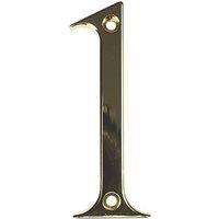 Fab & Fix Door Numeral 1 Gold 80mm (7068P)