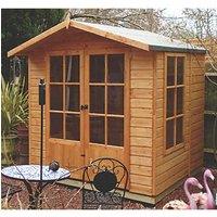 Shire Buckingham 6' 6" x 6' 6" (Nominal) Apex Timber Summerhouse (706TJ)