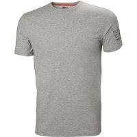 Helly Hansen Kensington T-Shirt Short Sleeve T-Shirts (Mens) Grey Large 41.5" Chest (706XC)