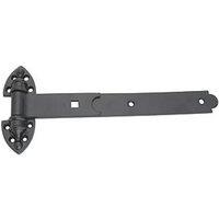 Smith & Locke Black Powder-Coated Straight Heavy Reversible Gate Hinges 148mm x 337mm x 51mm 2 Pack (7075J)