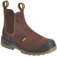 DeWalt Nitrogen Size 10 Brown Water-Resistant Steel Toe Cap Safety Dealer Boots (7076V)