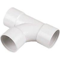 FloPlast Solvent Weld Equal Tees White 32mm 3 Pack (70777)