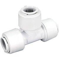 FloPlast FloFit+ Plastic Push-Fit Equal Tees 15mm 5 Pack (707PY)
