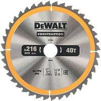 DeWalt Wood/Nails TCT Circular Saw Blade 216mm x 30mm 40T (7089P)