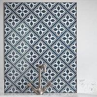 Laura Ashley Mr Jones Midnight Seaspray Kitchen Splashback 600mm x 750mm x 6mm (708JM)