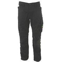 Apache Bancroft Work Trousers Black/Grey 34" W 33" L (708RX)