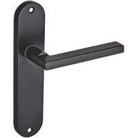Smith & Locke Murlough Fire Rated Latch Lever Door Handles Pair Matt Black (709HY)