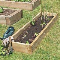 Forest Rectangular Raised Bed Natural Timber 1800mm x 450mm x 140mm (709KT)