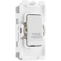 British General Nexus Grid 20A Grid DP Fridge Freezer Switch White (709PY)