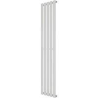 Azur Ilios 1800mm x 372mm 2471BTU White Vertical Designer Radiator (709YR)
