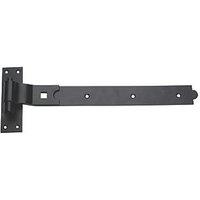 Smith & Locke Black Powder-Coated Cranked Gate Hinge Hook & Band 134mm x 355mm x 45.5mm (7102J)