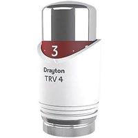 Drayton TRV4 White / Chrome Thermostatic Radiator Head (7109R)
