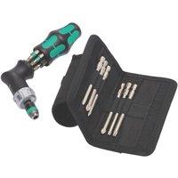 Wera Kraftform Kompakt Pistol RA 4 Interchangeable Ratchet Screwdriver Set 13 Pcs (710FP)