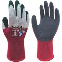 Wonder Grip WG-355 Dual General Handling Gloves Maroon/Grey 2X Large (710VJ)