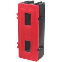 Single Fire Extinguisher Cabinet 320mm x 255mm x 700mm Red/Black (71112)