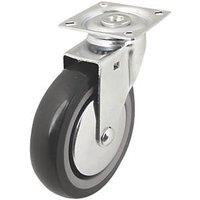 Essentials Heavy Duty TPR Swivel Castor 100mm Grey (712KH)