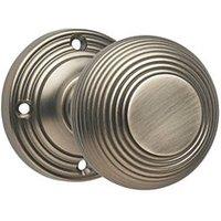 Designer Levers Beehive Door Knob Pair Antique Pewter 60mm (712KK)