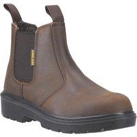 Amblers FS128 Size 9 Brown Steel Toe Cap Safety Dealer Boots (712XT)