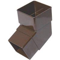 FloPlast 112.5 Square Offset Bend Brown 65mm (71336)
