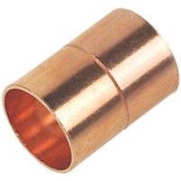 Flomasta Copper End Feed Equal Couplers 15mm 2 Pack (71343)