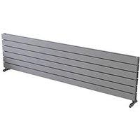 Ximax Oceanus 445mm x 1800mm 4679BTU Silver Horizontal Designer Radiator (713TR)