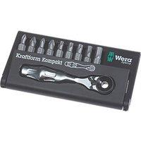 Wera Bit-Check KK 10 Zyklop Mini 1 Interchangeable Ratchet Screwdriver Bit Set 10 Pieces (714FP)