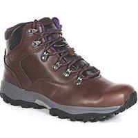 Regatta Bainsford Size 6 Womens Chestnut/Alpine Purple Waterproof Non Safety Work Boots (714JW)