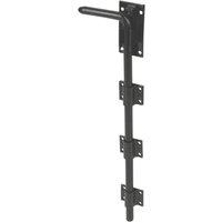 GateMate Premier Garage Door Bolt Black 450mm (714YV)