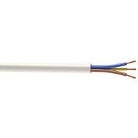 Time 3093Y White 3-Core 2.5mm Flexible Cable 10m Coil (715JY)