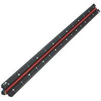 Faithfull Tri-Scale Engineer Aluminium Ruler 11 3/4" (300mm) (715RK)