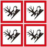 Essentials Danger for Environment GHS Labels (Sheet) 100mm x 100mm (715YU)