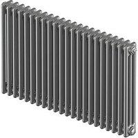 Acova 600mm x 1042mm 4571BTU Silver Horizontal 3 Column Radiator (71629)