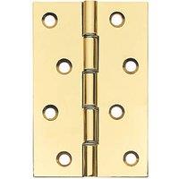 Polished Brass Washered Butt Hinges 102mm x 67mm 2 Pack (716PR)
