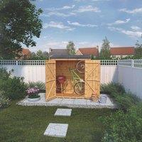 Mercia 6' x 2' 6" (Nominal) Pent Tongue & Groove Timber Shed (716YL)