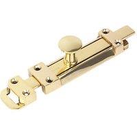 Heavy Duty Door Bolt Polished Brass 150mm (71747)