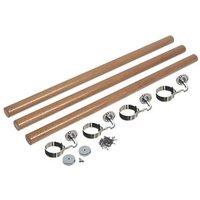 Richard Burbidge White Oak Round Staircase Handrail Kit 3600mm (71777)