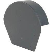 Glidevale Protect Grey Universal Dry Verge Half Round Ridge Caps 2 Pack (7180J)
