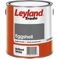Leyland Trade 2.5Ltr Brilliant White Eggshell Trim Paint (71841)