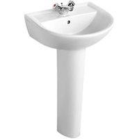 Armitage Shanks Sandringham 21 Full Pedestal Basin 1 Tap Hole 550mm (7186J)