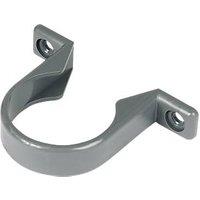 FloPlast Pipe Clips Grey 40mm 20 Pack (71879)