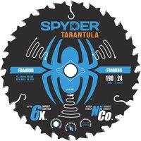 Spyder Tarantula Wood Framing Circular Saw Blade 190mm x 16mm 24T (718YL)