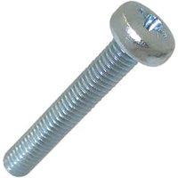 Easyfix Bright Zinc-Plated Pan Machine Screws M5 x 30mm 25 Pack (7195J)