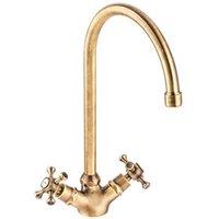 Abode Burford Mono Kitchen Sink Mixer Antique Brass (719RK)