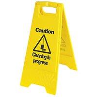 Caution Cleaning in Progress A-Frame Safety Sign 600mm x 290mm (72051)