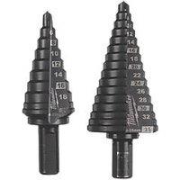 Milwaukee Straight Shank Multi-Material Cobalt Step Drill Bit Set 2 Pieces (720GE)