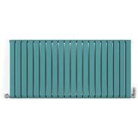 Terma Warp Room 630mm x 1305mm 4931BTU Teal Horizontal Designer Radiator (720HE)