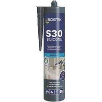Bostik S30 Sanitary Silicone Sealant Grey 310ml (720JE)