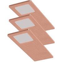 Sensio Astro TrioTone Rectangular LED Under Cabinet Lights Copper 14.4W 240-270lm 3 Pack (720PE)